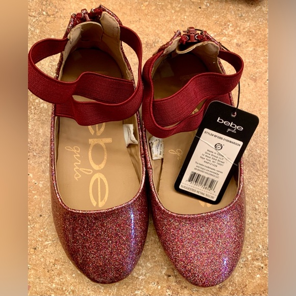 bebe Other - NWT- Bebe Girl’s Size 11 (Toddler Girl) Strappy Ballet Flats
